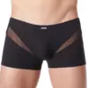 Boxer Noir Homme Sexy Résille V Confort Doux Wave Collection
