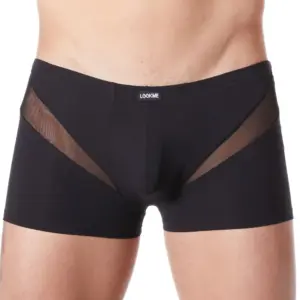Boxer Noir Homme Sexy Résille V Confort Doux Wave Collection