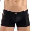 Boxer Noir Sensuel Résille Brodée Homme Lookme Pour Soirées Intimes