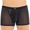 Boxer Noir Transparent Résille Fine Homme Sexy Confortable Collection Malibu