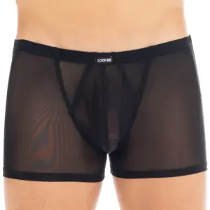 Boxer Noir Transparent Résille Fine Homme Sexy Confortable Collection Malibu