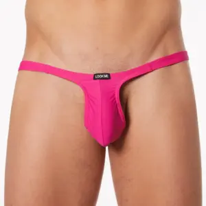Mini String Échancré Homme Fuschia Polyamide Élasthanne Confort Sexy Lookme