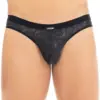 Slip Sexy Homme Simili Cuir Noir Imprimé Dentelle Collection Pleasure Lookme