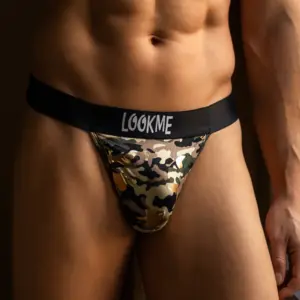String Camouflage Argenté Homme Ceinture Large Lookme Army Sexy