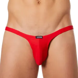 String Homme Ultra Fin Rouge Élégant Polyamide Confort Lingerie Sexy