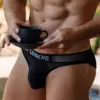 String Noir Résille Transparente Ceinture Élastique Lingerie Sexy Masculine