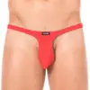 String Rouge Sexy Confortable Homme Coton Élasthanne Ajustable Soirées Intimes