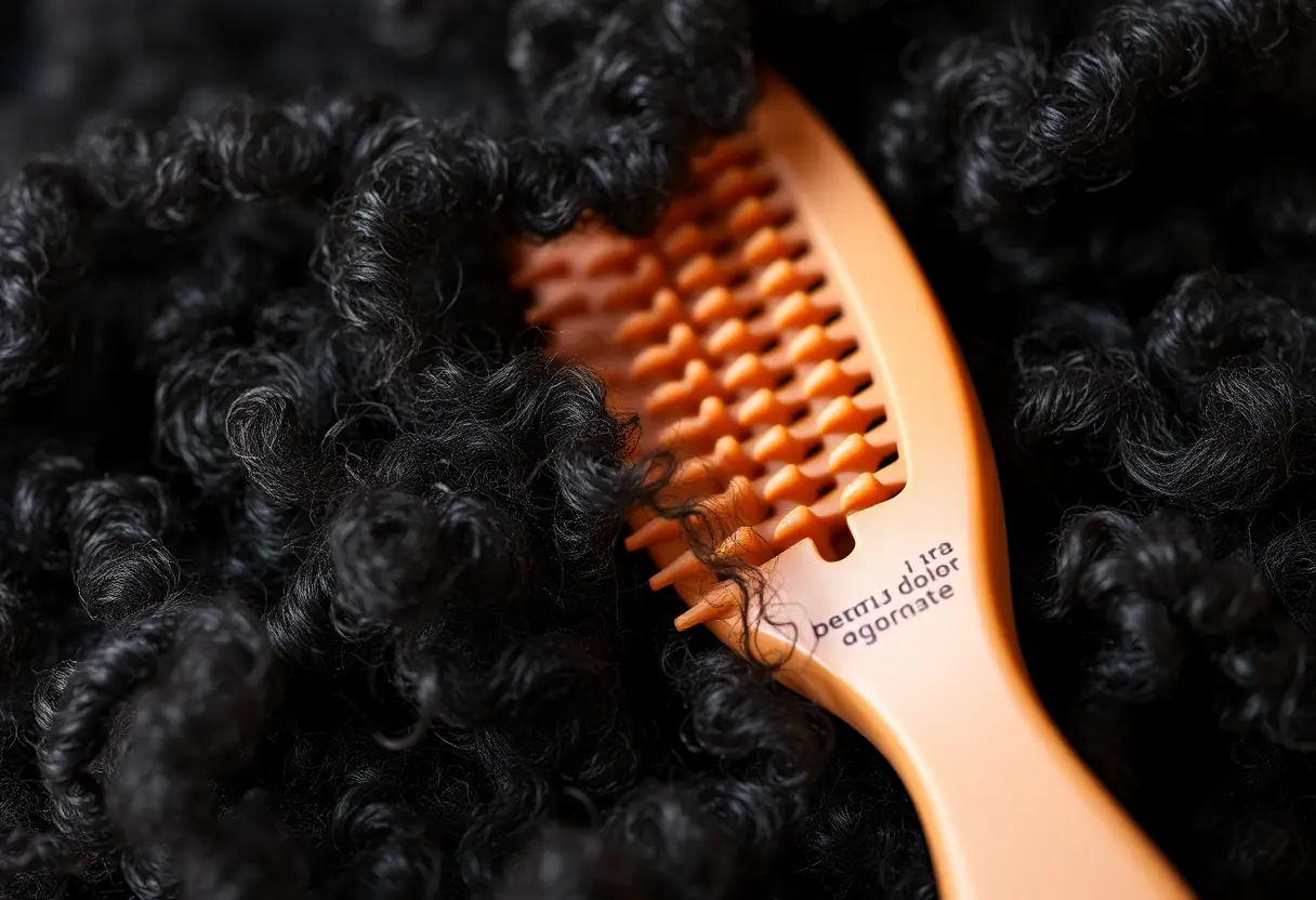Brosse à cheveux afro pour une gestion douce